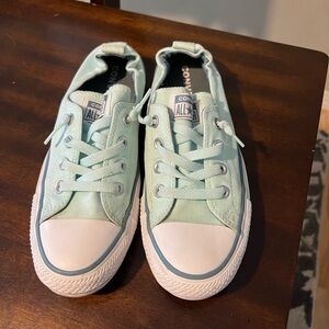 Slip-on converse seafoam
